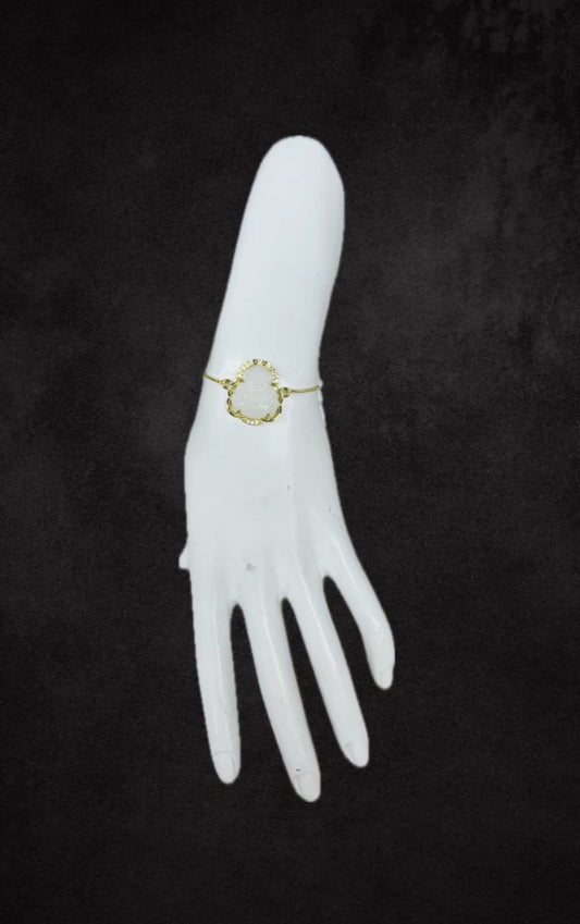 PULSERA DE BUDA BLANCA